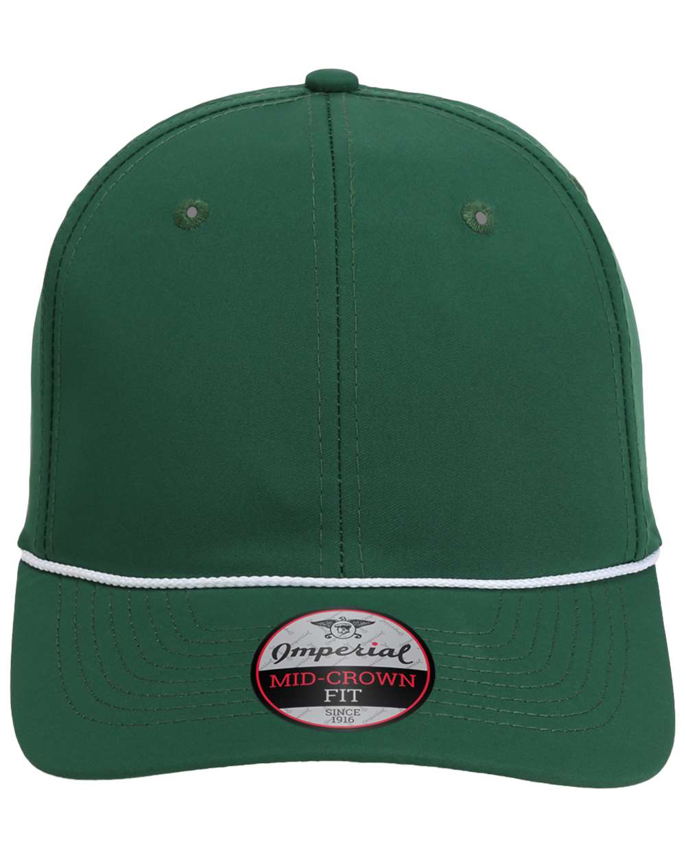 Front View of Forest/ White The Wingman Cap - 7054