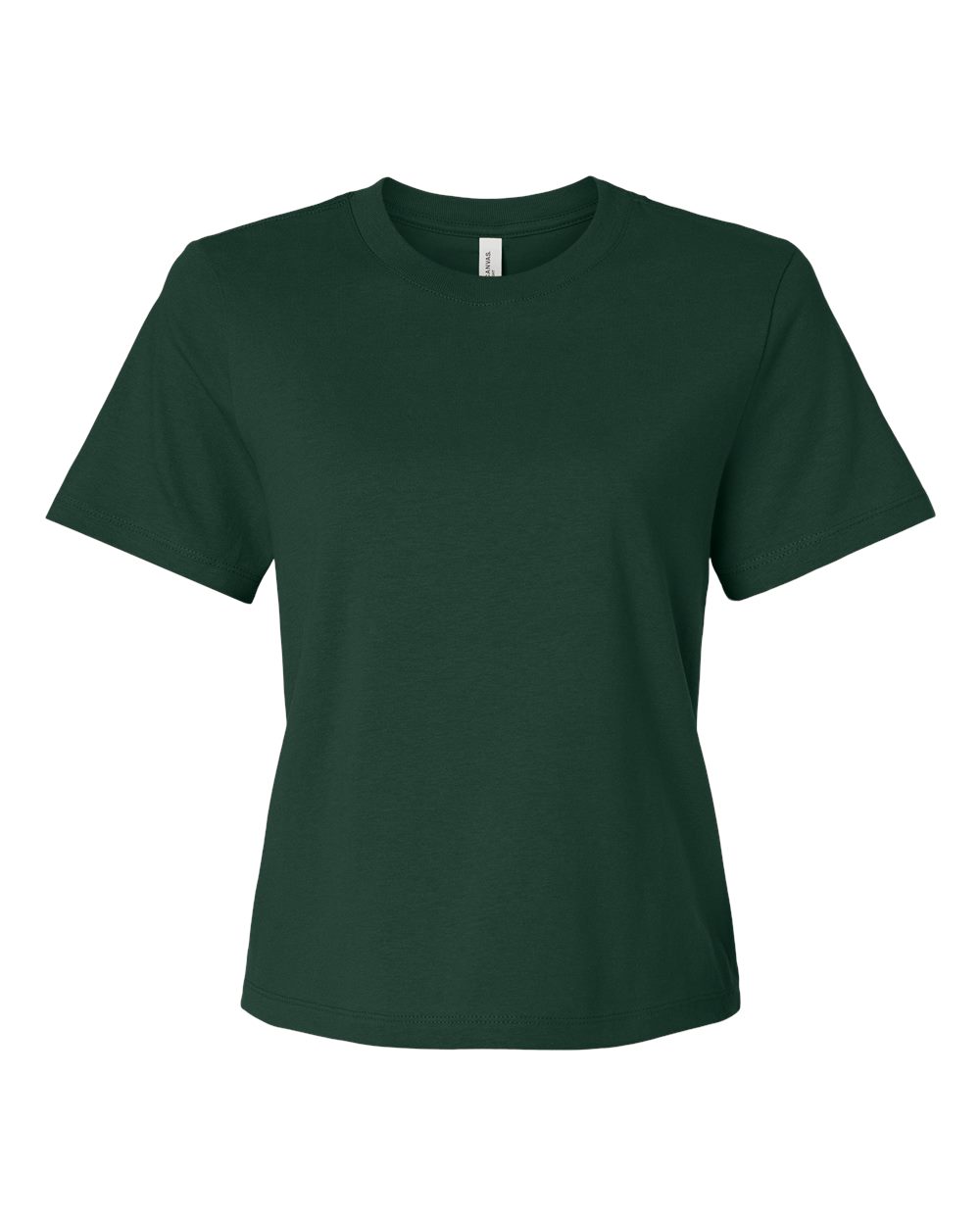 Front View of Forest Women's 6 oz Heavyweight Tee - 6110
