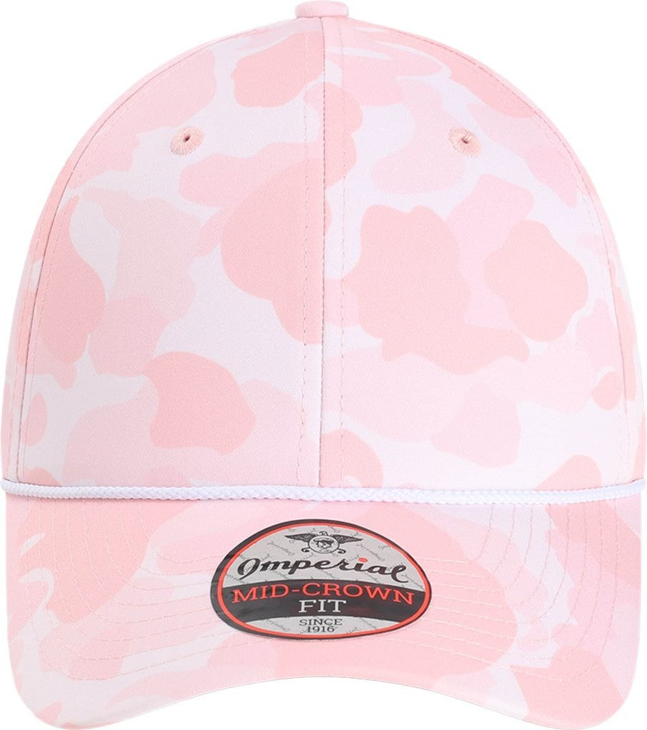 Front View of Frog Skin Camo Light Pink The Outtasite Cap - 5058