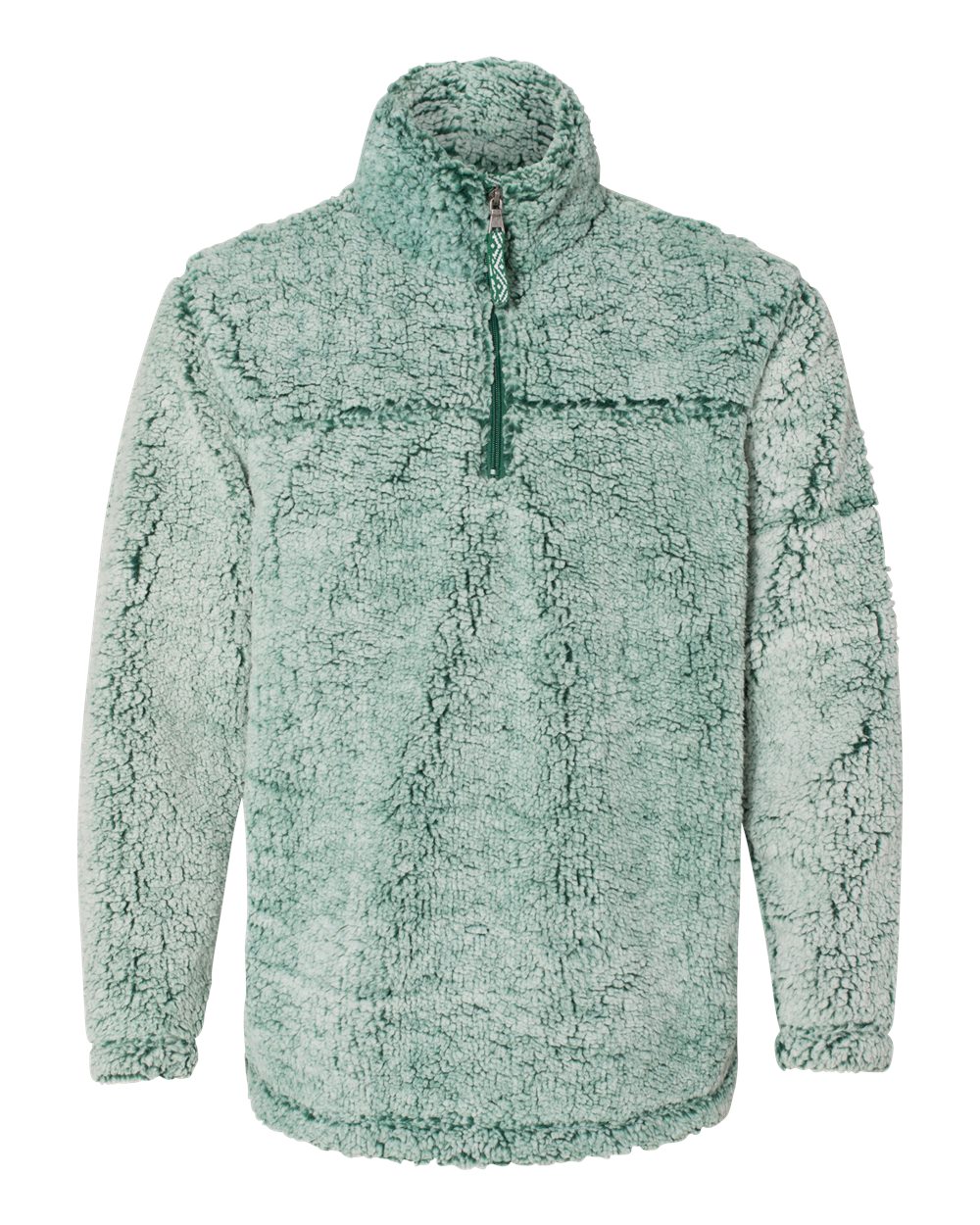 Front View of Frosty Hunter Sherpa Fleece Quarter-Zip Pullover - Q10
