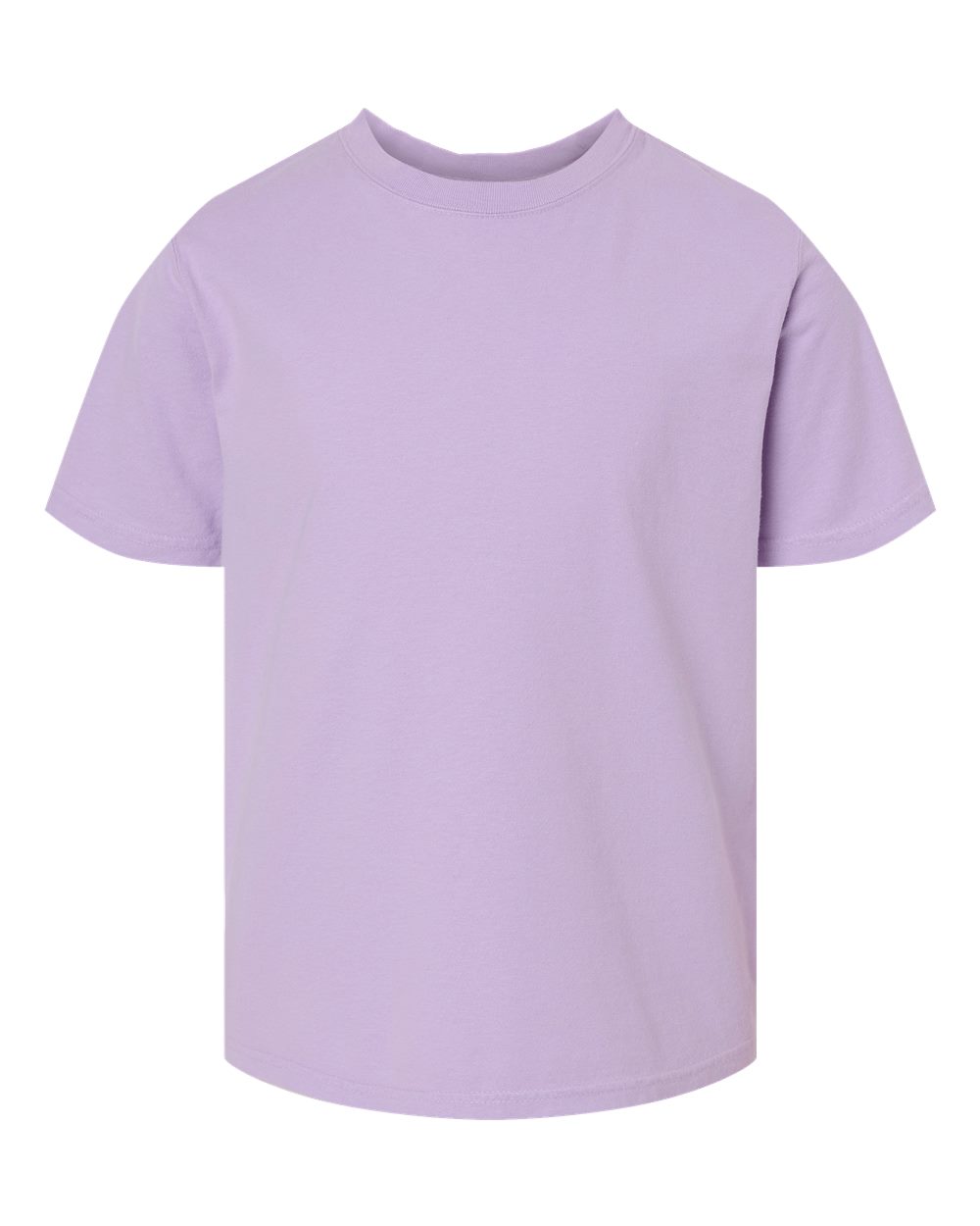 Front View of Future Lavender Garment-Dyed Youth T-Shirt - GDH175