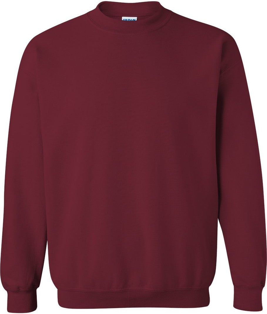 Front View of Garnet Heavy Blend™ Crewneck Sweatshirt - 18000