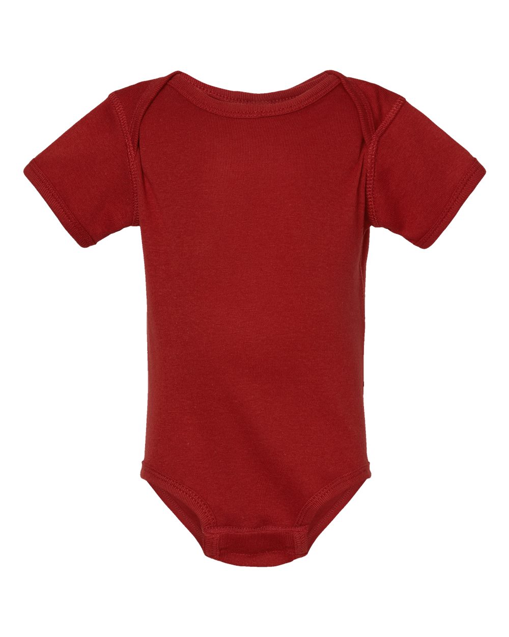 Front View of Garnet Infant Baby Rib Bodysuit - 4400