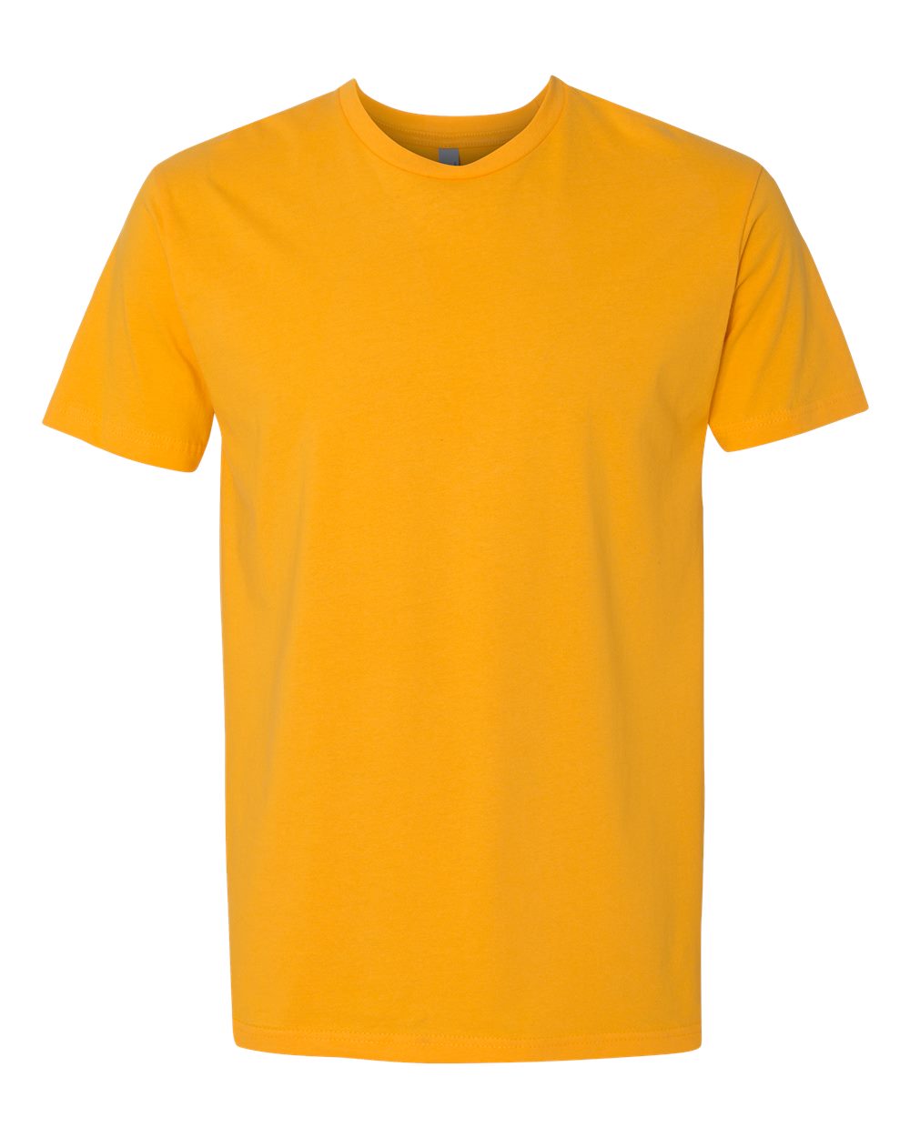 Front View of Gold Cotton T-Shirt - 3600