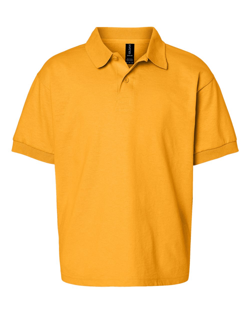 Front View of Gold DryBlend® Youth Jersey Polo - 8800B