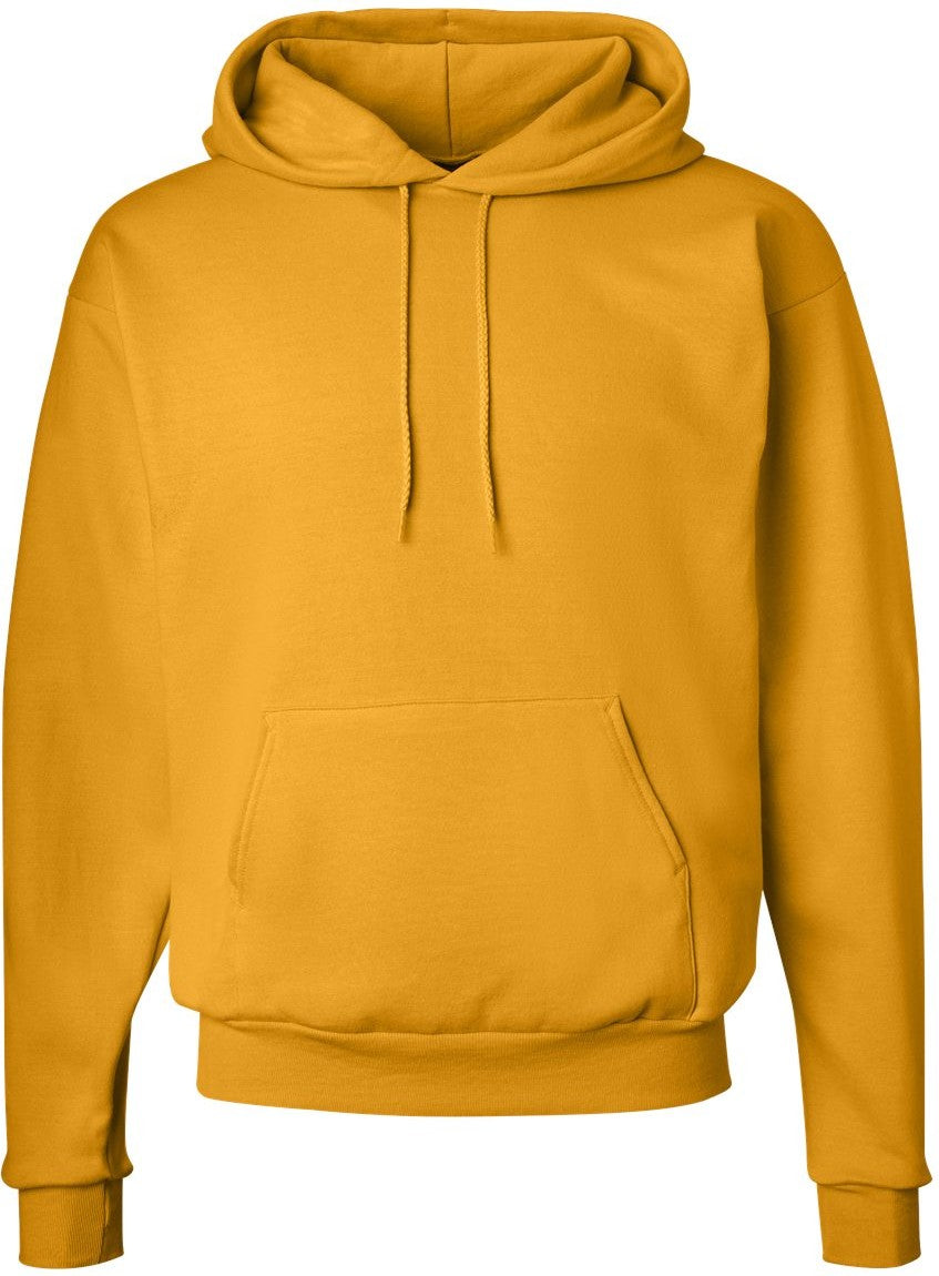 Front View of Gold Ecosmart® Hooded Sweatshirt - P170