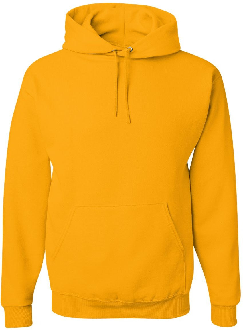 Front View of Gold NuBlend® Hooded Sweatshirt - 996MR