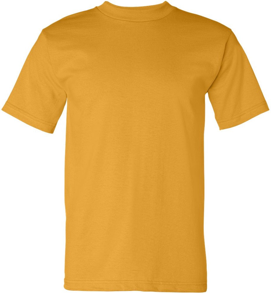 Front View of Gold USA-Made Heavyweight T-Shirt - 5100