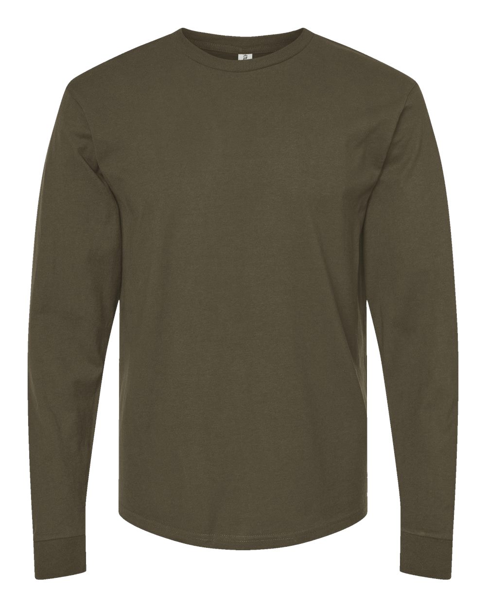 Front View of Grape Leaf Heavyweight Jersey Long Sleeve T-Shirt - 291