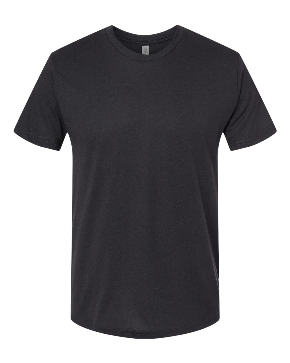 Front View of Graphite Black Triblend T-Shirt - 6010