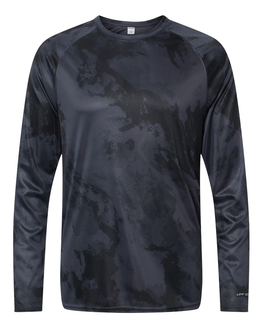 Front View of Graphite Cabo Camo Performance Long Sleeve T-Shirt - 228