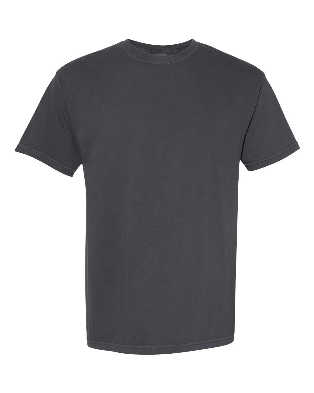 Front View of Graphite Garment-Dyed Heavyweight T-Shirt - 1717