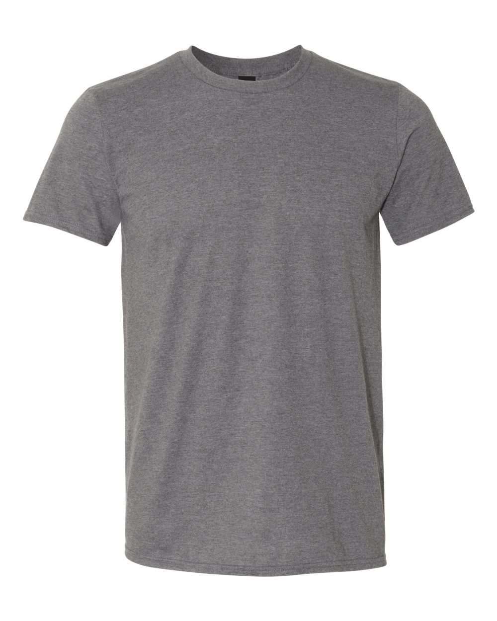 Front View of Graphite Heather Softstyle® Lightweight T-Shirt - 980