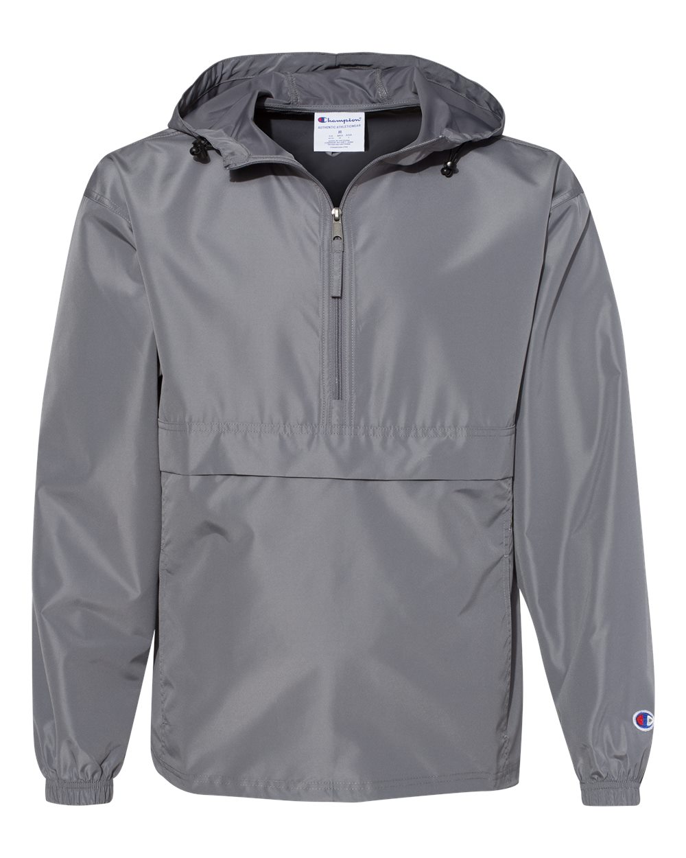 Front View of Graphite Packable Anorak Jacket - CO200