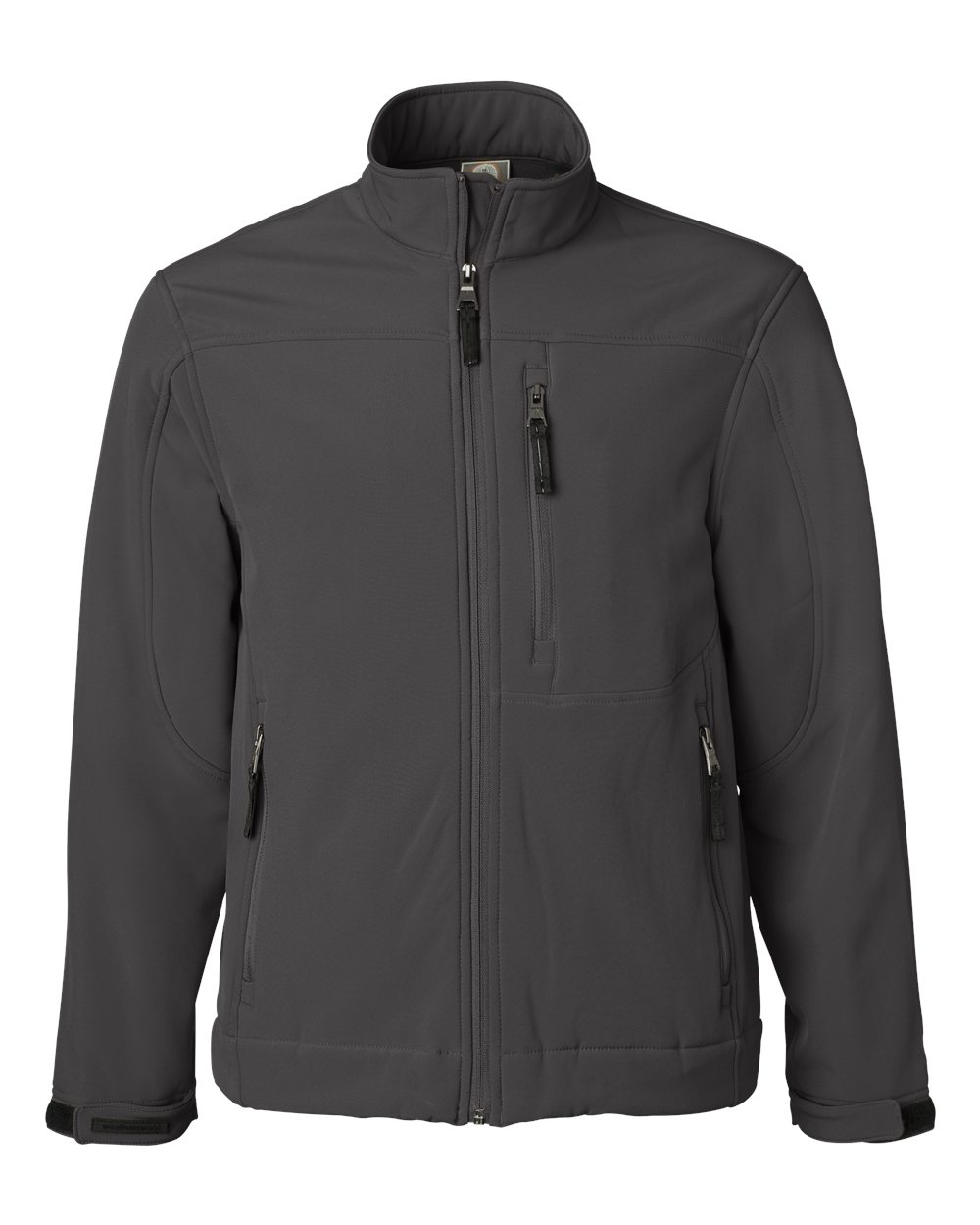Front View of Graphite Soft Shell Jacket - 6500