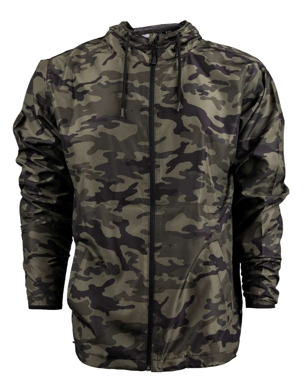 Front View of Green Camo Stormbreaker Jacket - 9754