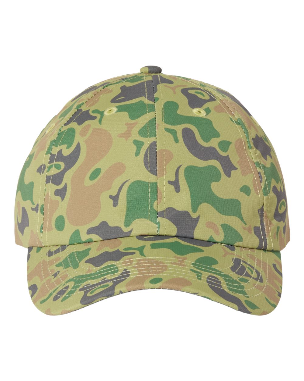 Front View of Green Duck Camo Alter Ego Cap - X210R