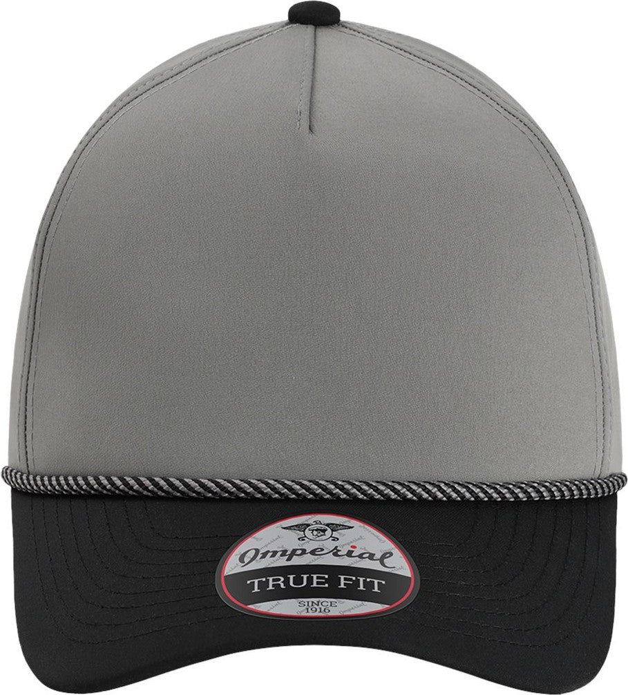 Front View of Grey/ Black/ Black/ Grey The Wrightson Cap - 5054