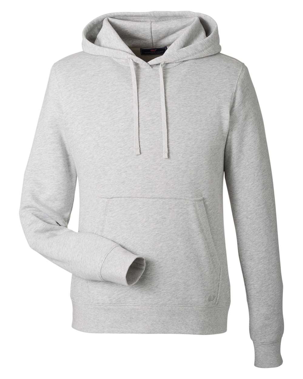 Front View of Grey Heather Hooded Sweatshirt - K002710