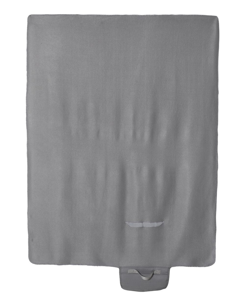 Front View of Grey Roll Up Blanket - 8718