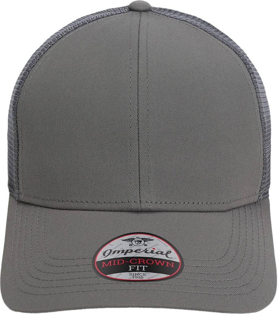 Front View of Grey The Whitaker Mesh Cap - 1988M