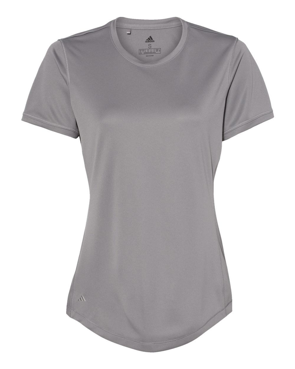 Front View of Grey Three Women's Sport T-Shirt - A377