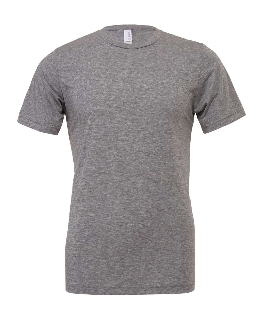 Front View of Grey Triblend Triblend Tee - 3413