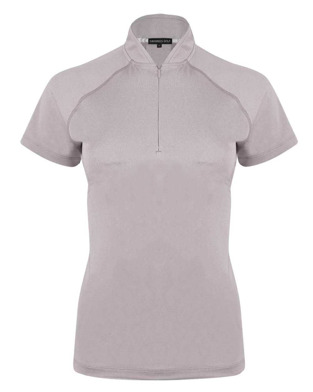 Front View of Grey Women's Quinn Polo - SW200L