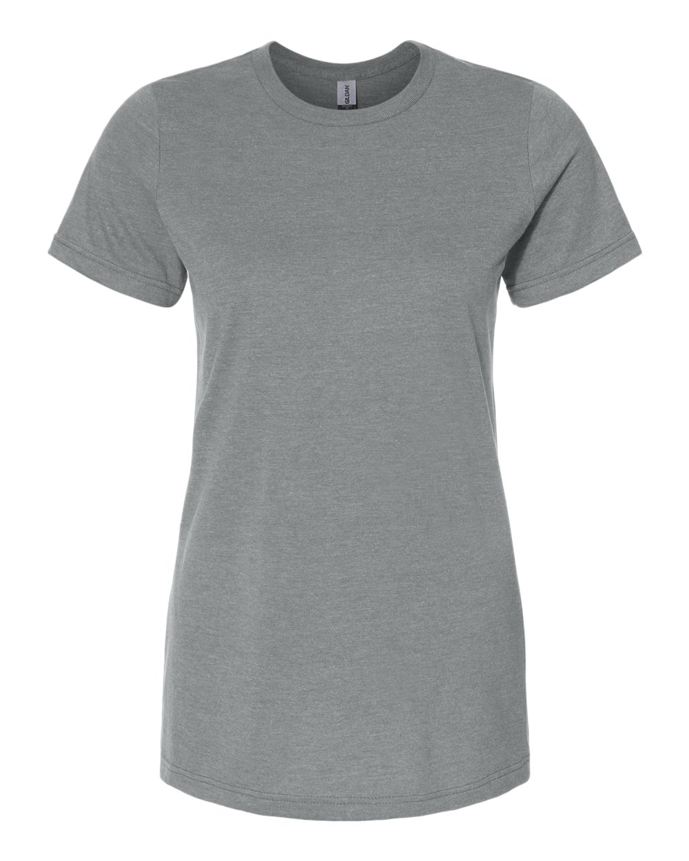 Front View of Gunmetal Softstyle® Women's CVC T-Shirt - 64001LCVC