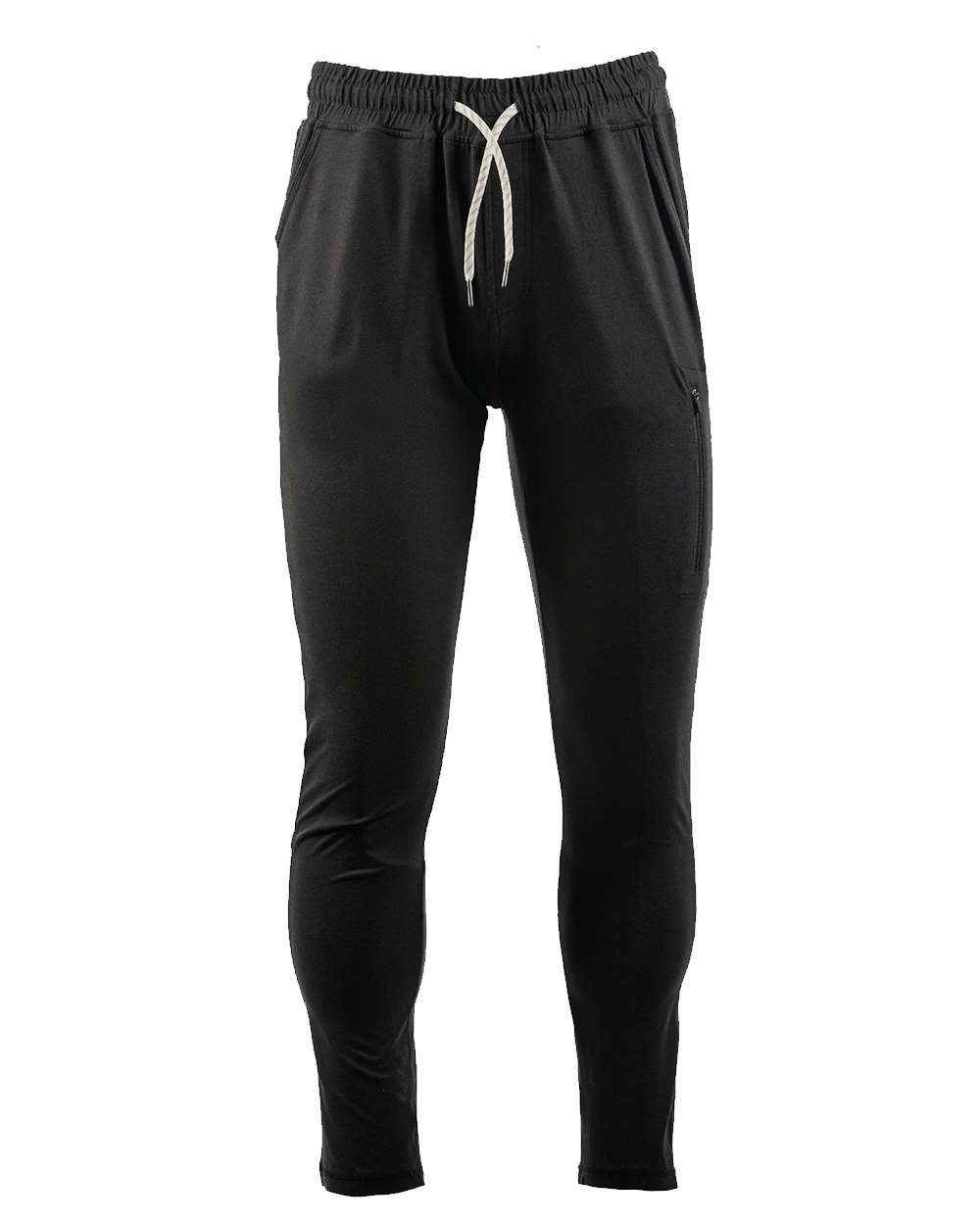 Front View of Heather Black Dawn to Dusk Jogger - 8857