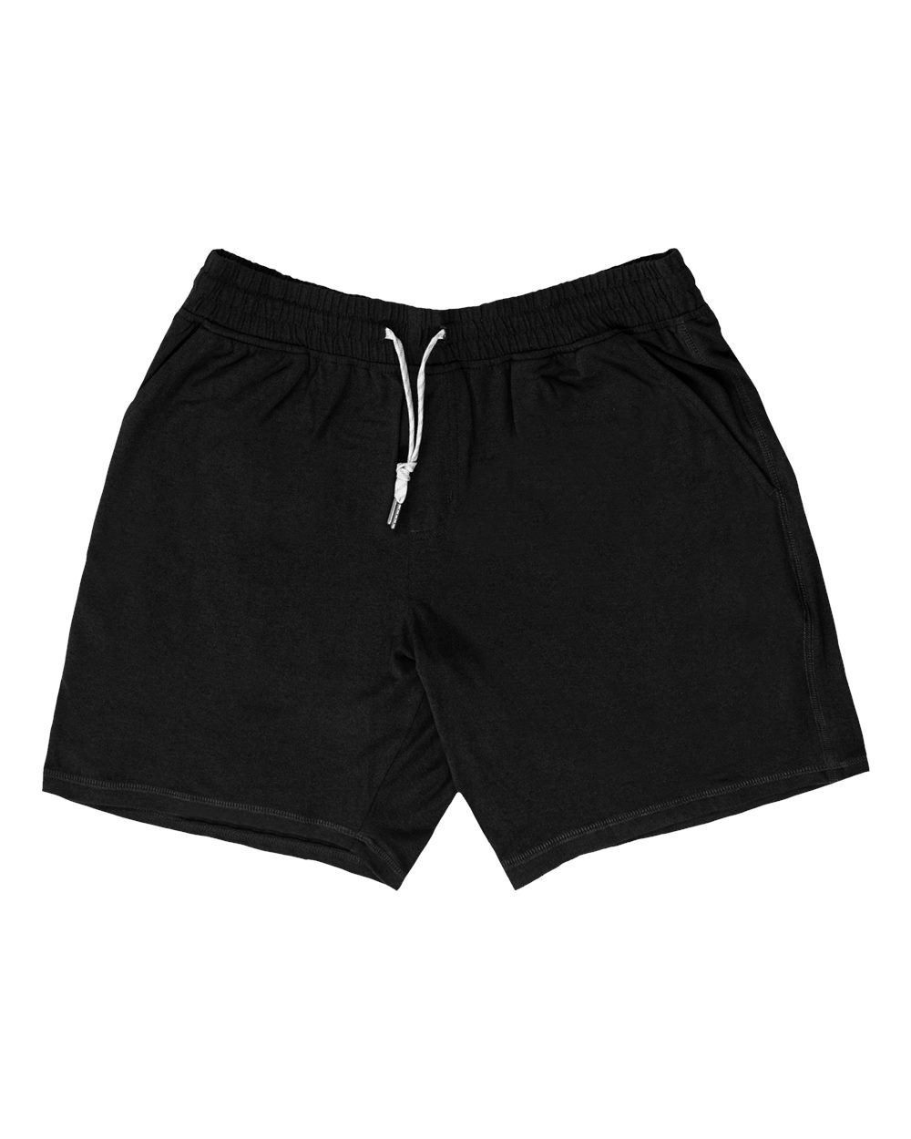 Front View of Heather Black Dawn to Dusk Shorts - 9857