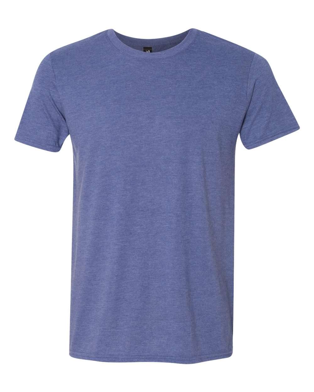 Front View of Heather Blue Softstyle® Triblend T-Shirt - 6750