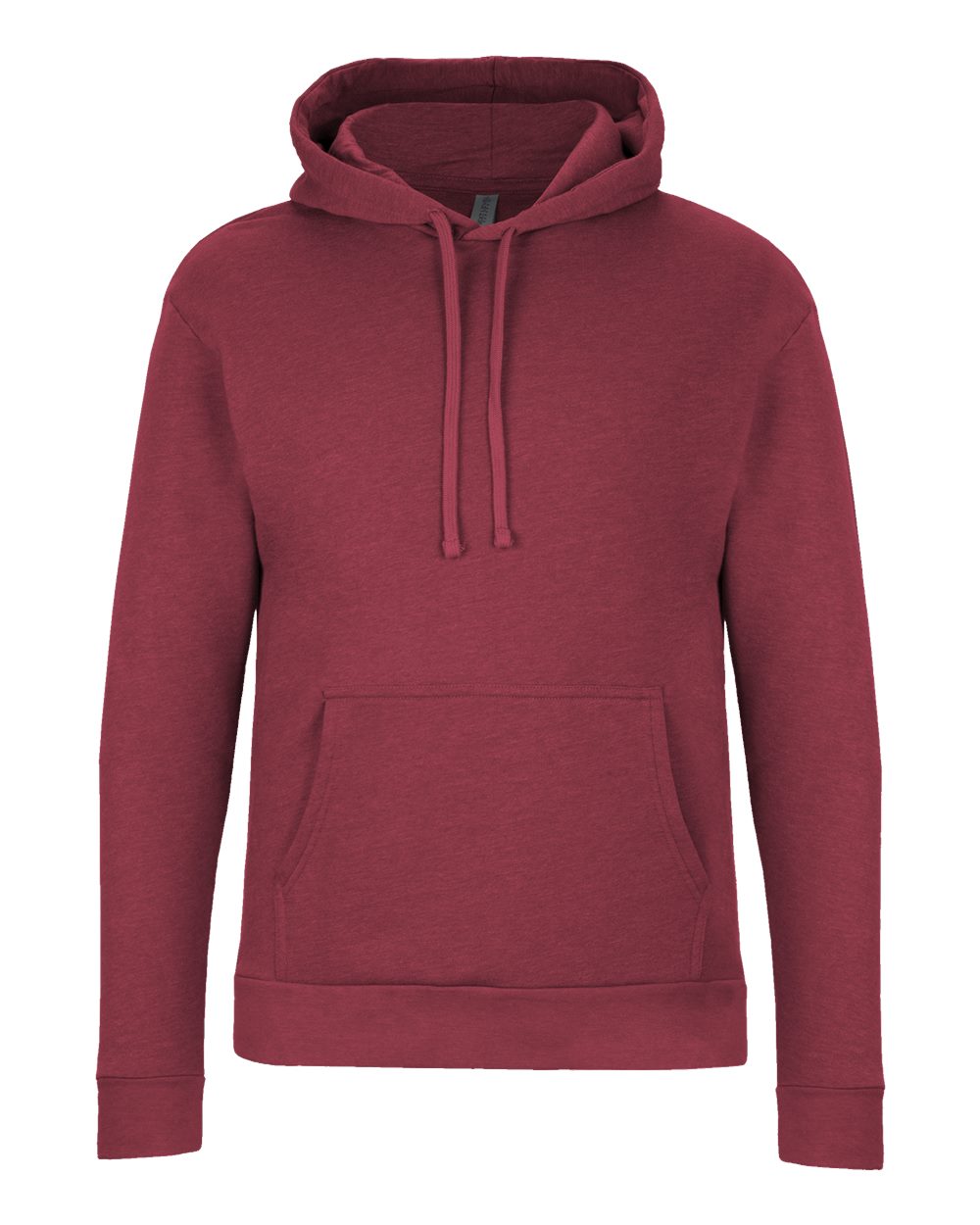 Front View of Heather Cardinal Malibu Hoodie - 9302