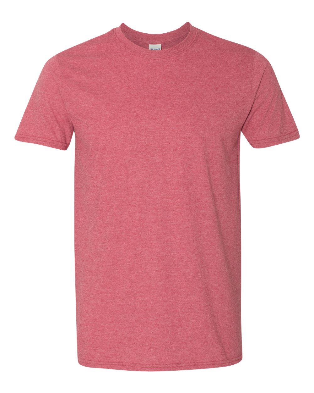 Front View of Heather Cardinal Red Softstyle® T-Shirt - 64000