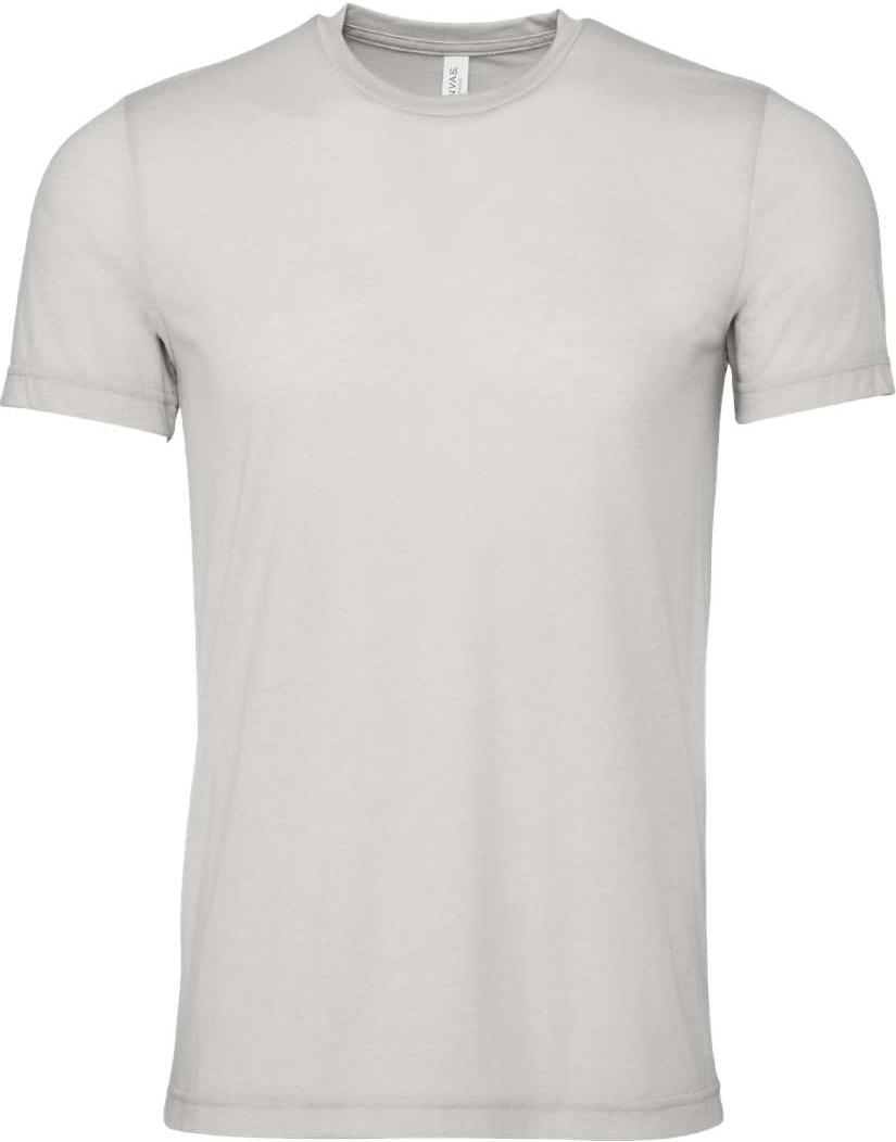 Front View of Heather Cement CVC Jersey Tee - 3001CVC