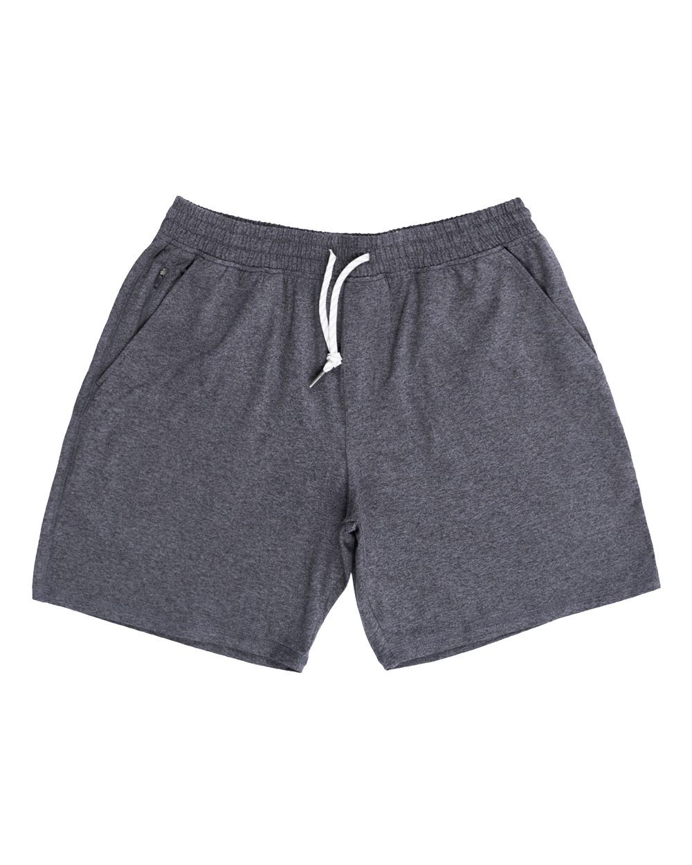 Front View of Heather Charcoal Dawn to Dusk Shorts - 9857