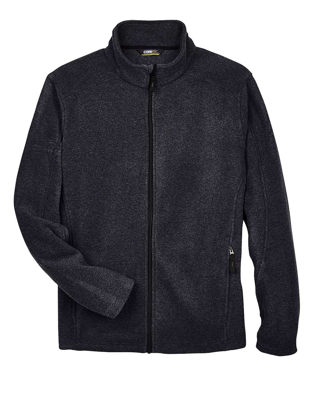 Front View of Heather Charcoal Men's Tall Journey Fleece Jacket - 88190T