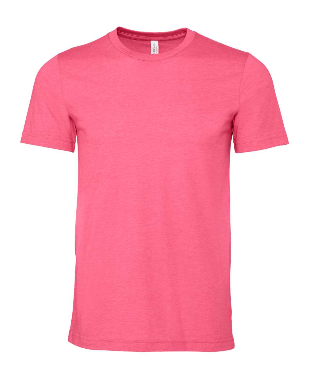 Front View of Heather Charity Pink CVC Jersey Tee - 3001CVC