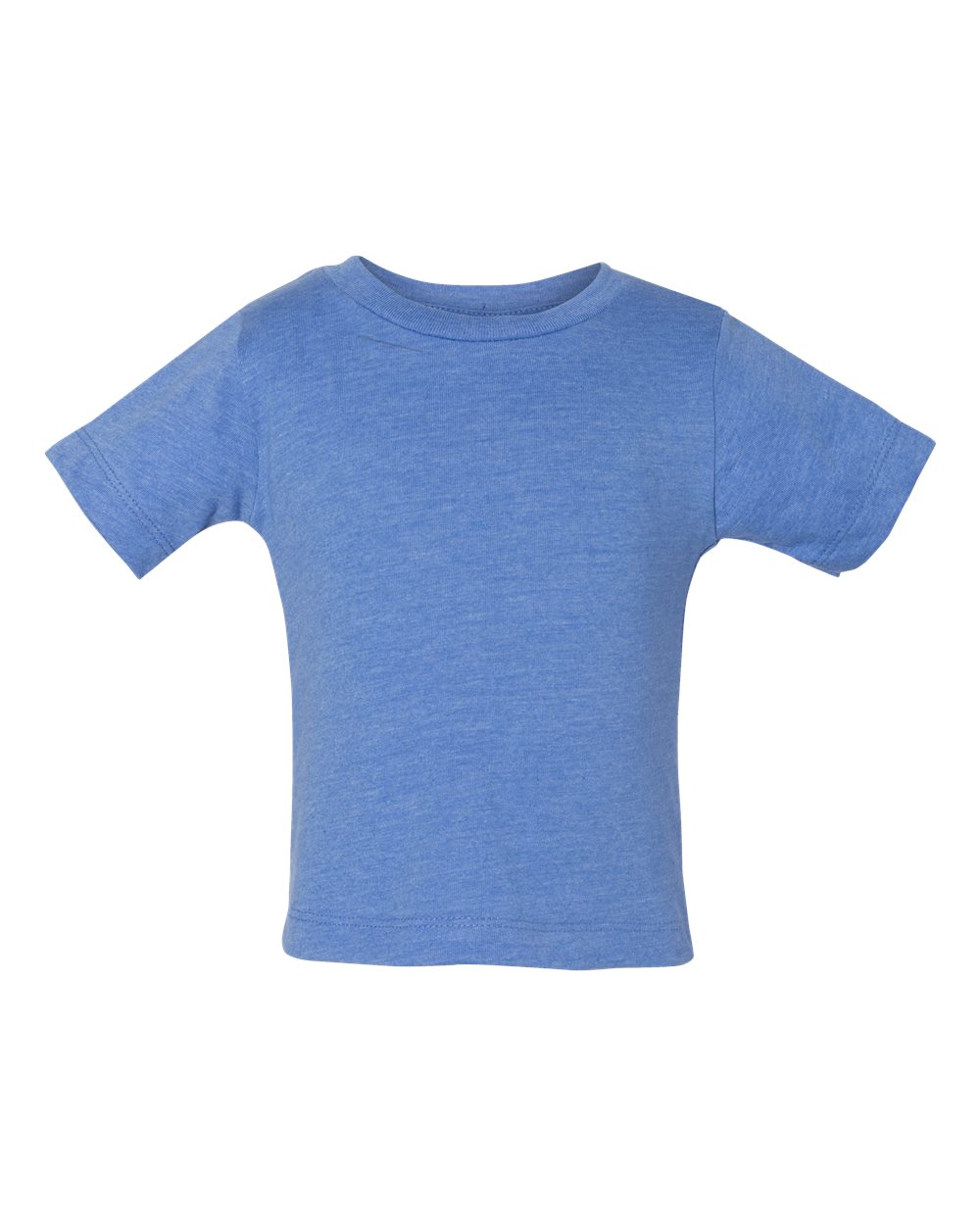 Front View of Heather Columbia Blue Infant Jersey Tee - 3001B
