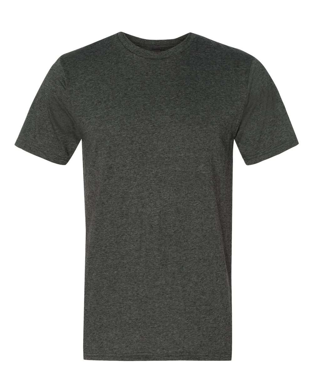 Front View of Heather Dark Grey Softstyle® Lightweight T-Shirt - 980