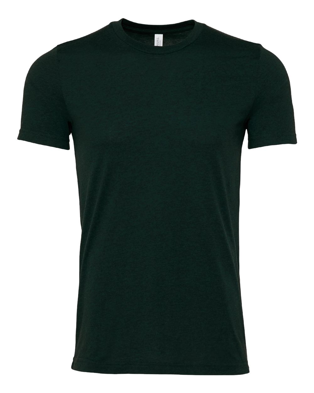 Front View of Heather Emerald CVC Jersey Tee - 3001CVC