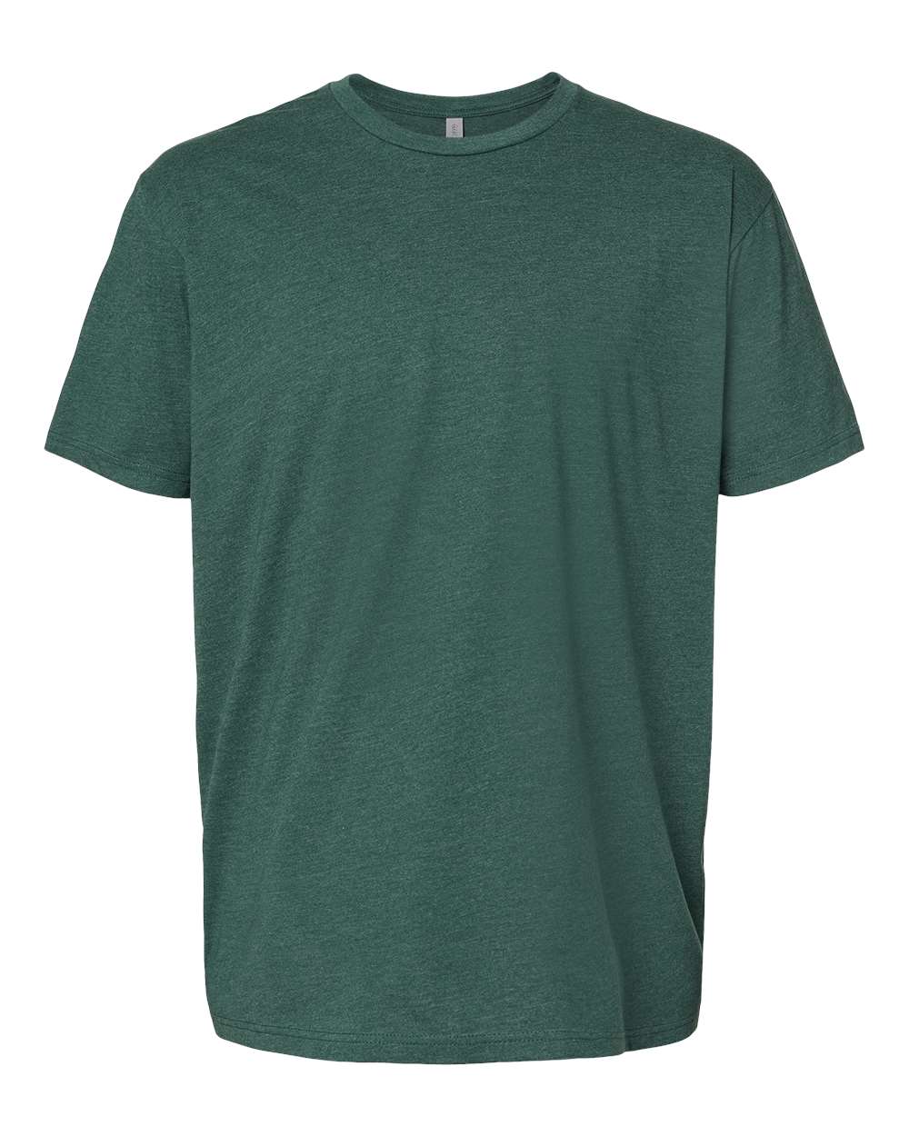 Front View of Heather Forest Green CVC T-Shirt - 6210