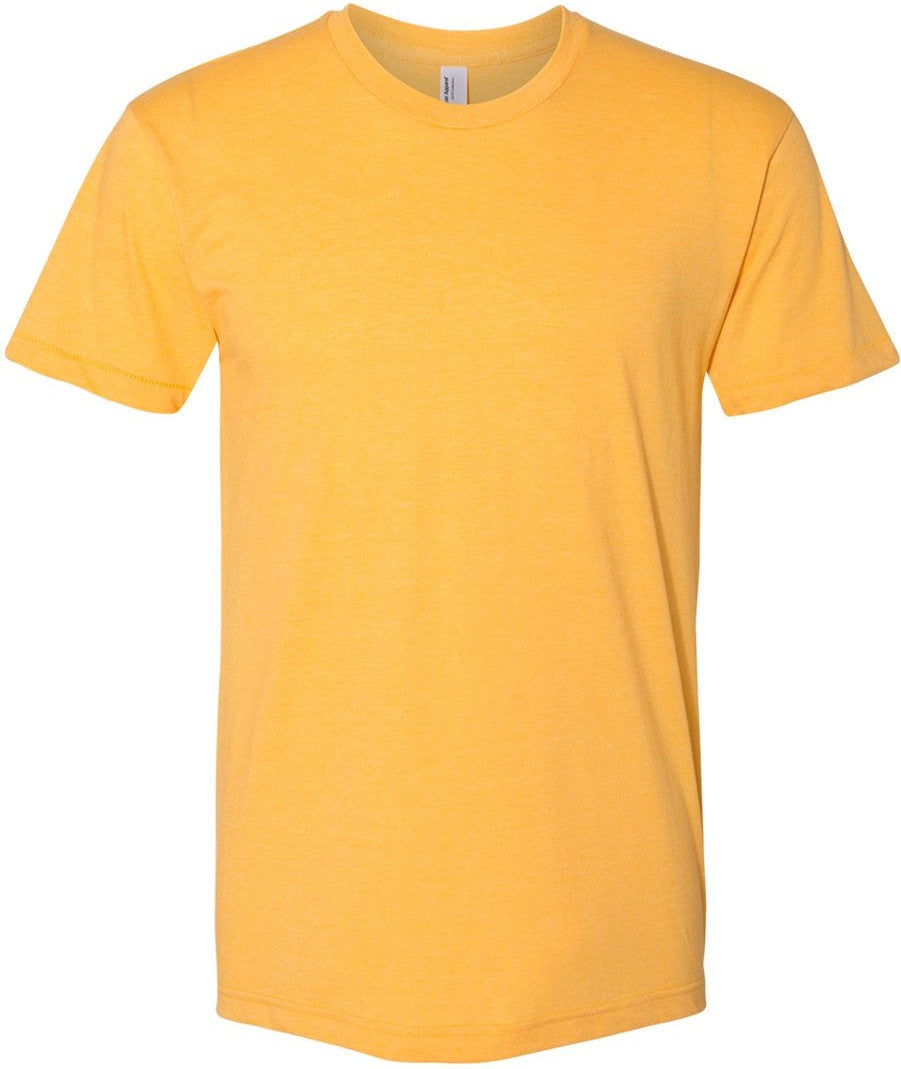 Front View of Heather Gold 50/50 Tee - BB401