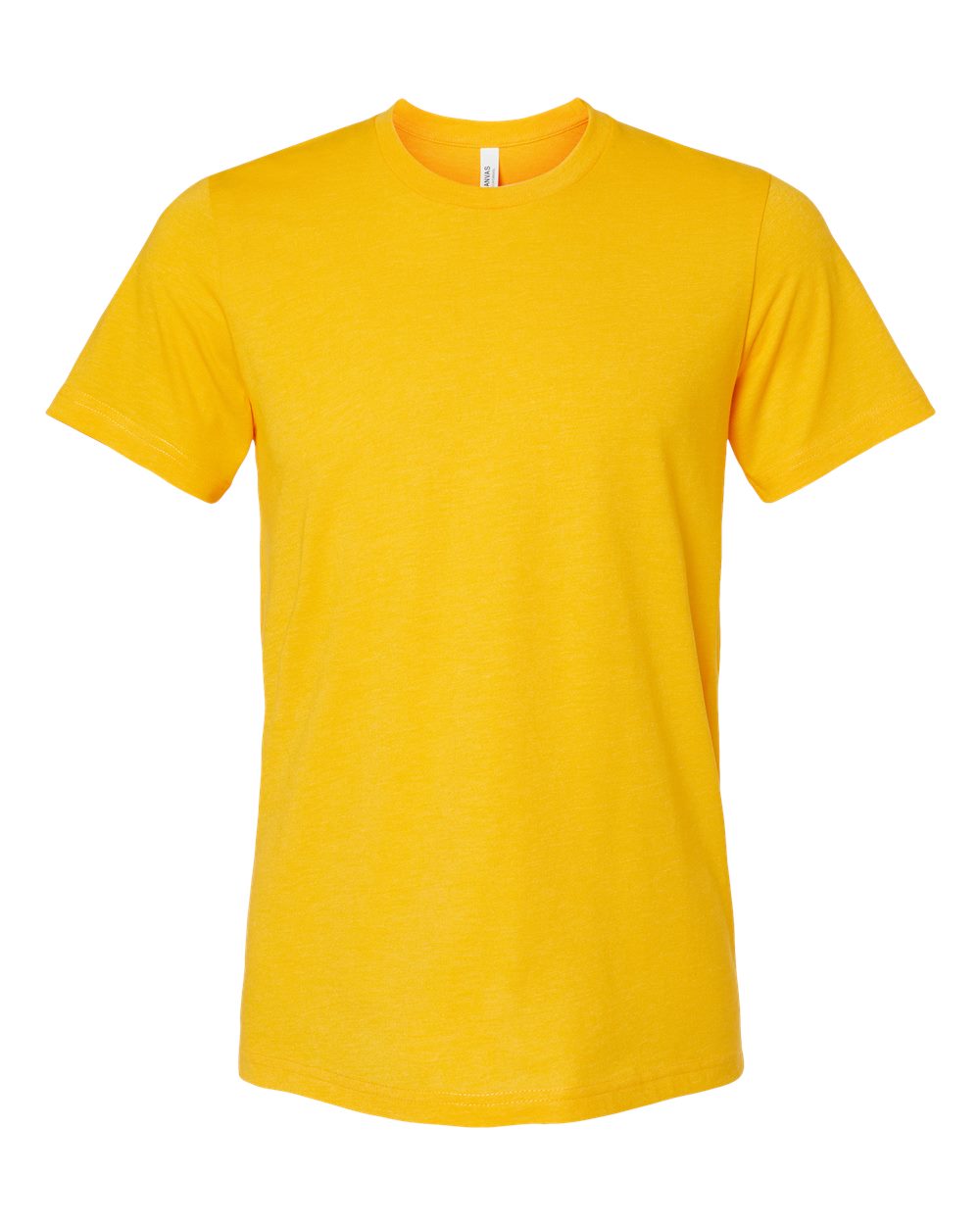 Front View of Heather Gold CVC Jersey Tee - 3001CVC