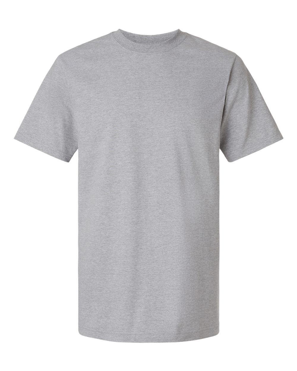 Front View of Heather Grey Heavyweight Street T-Shirt - 299