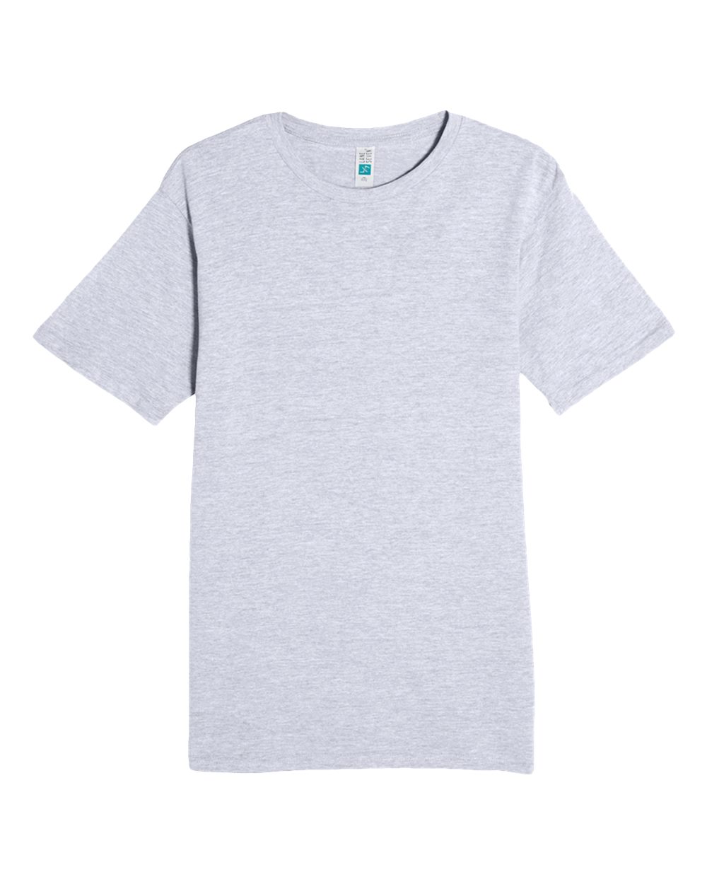 Front View of Heather Grey Heavyweight T-Shirt - LS15001