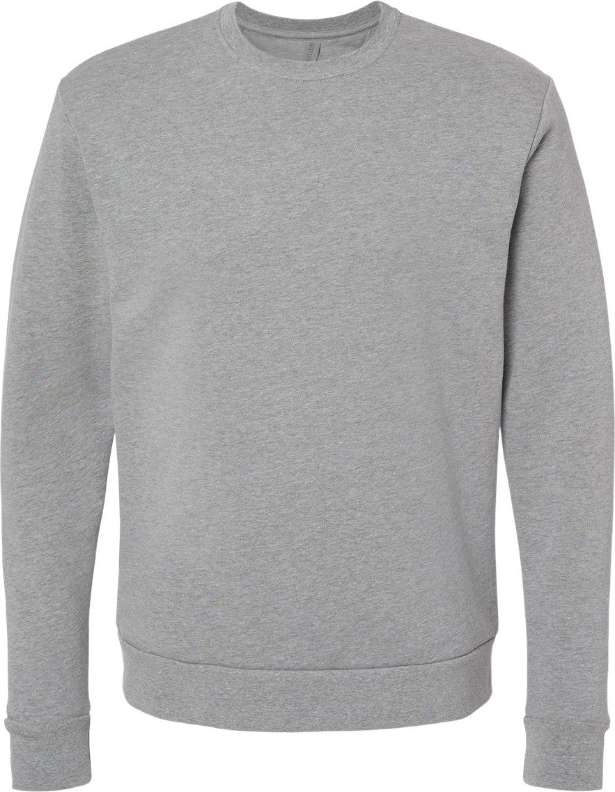 Front View of Heather Grey Malibu Crewneck Sweatshirt - 9002