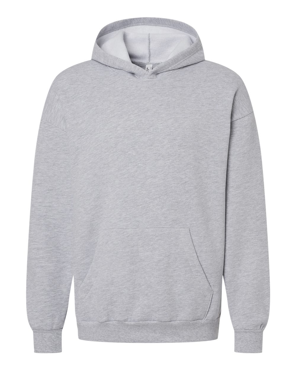 Front View of Heather Grey ReFlex Fleece Hoodie - RF498