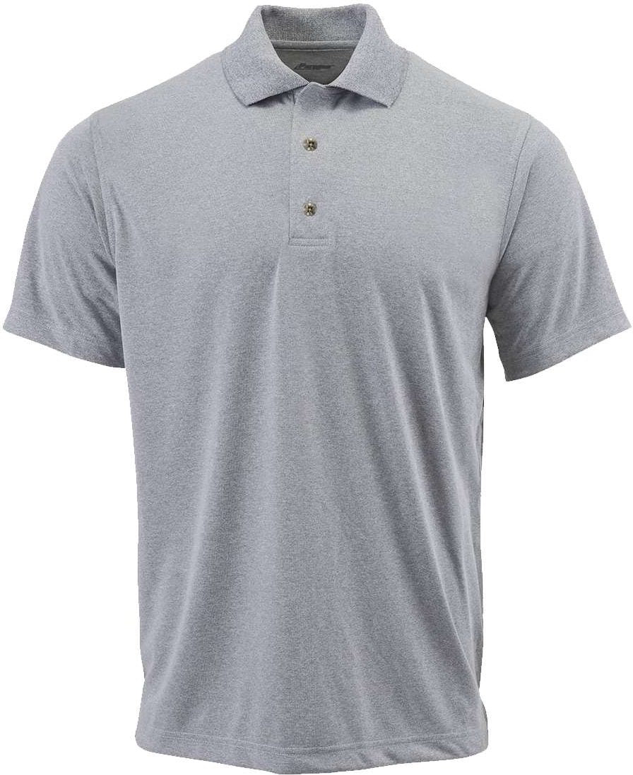 Heather Grey Youth Saratoga Performance Mini Mesh Polo - 108Y