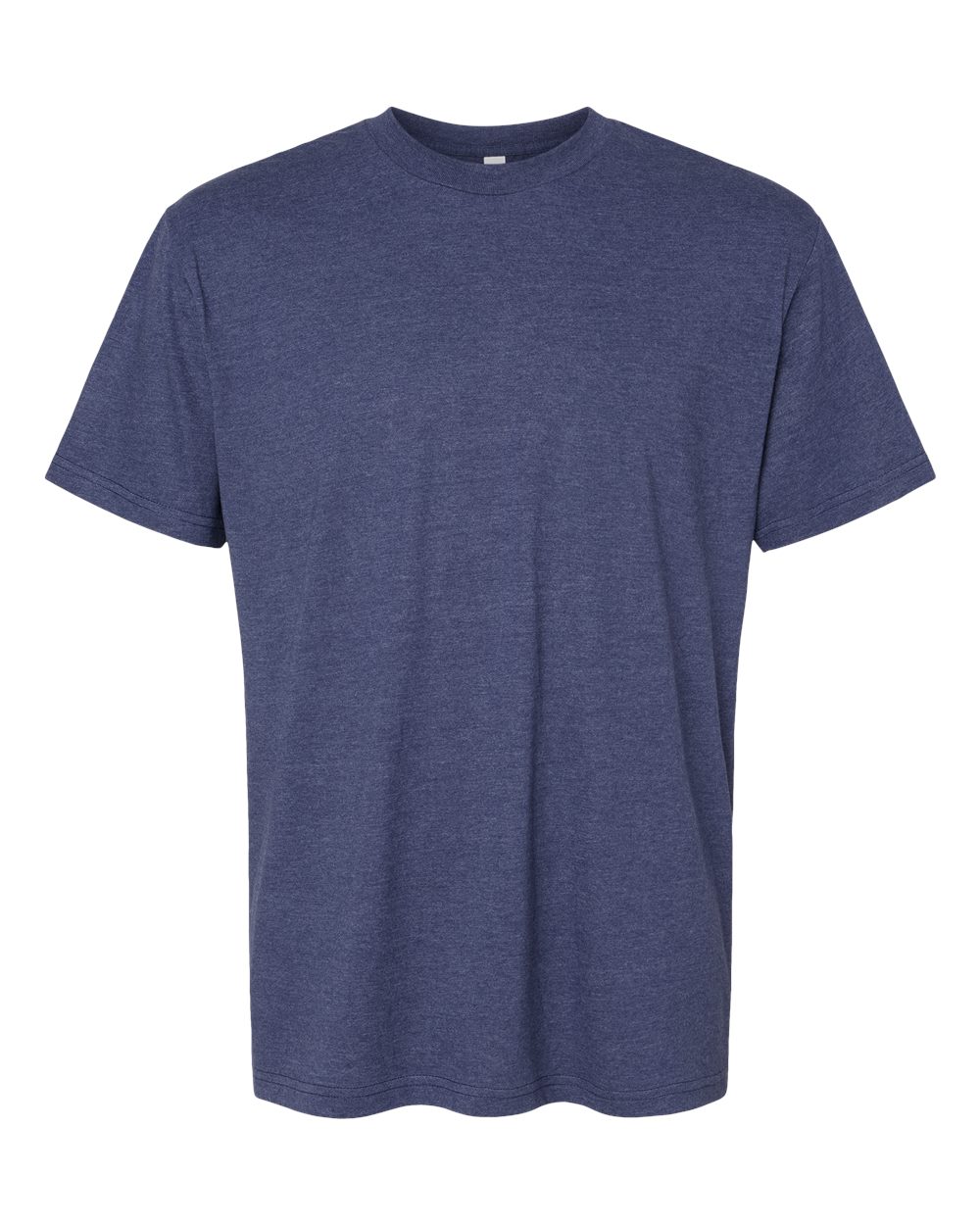 Front View of Heather Indigo CVC Tee - 2001CVC